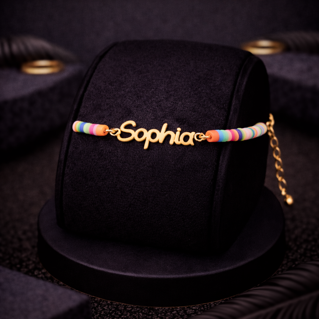 Fimo Single Name Bracelet