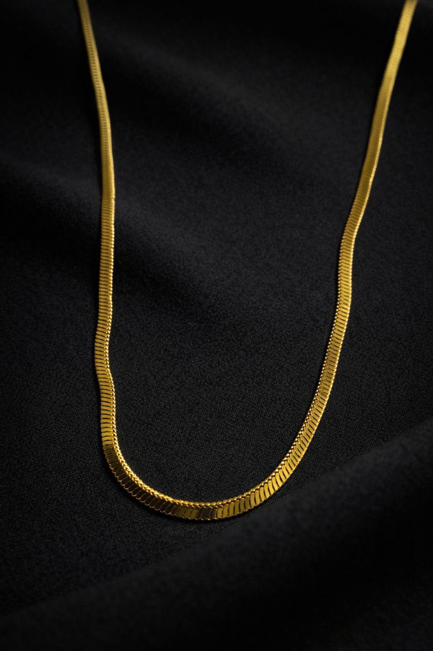 Gold Herringbone Chain