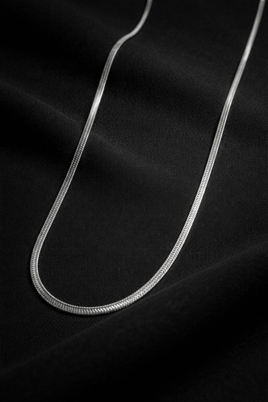 Silver Herringbone Chain