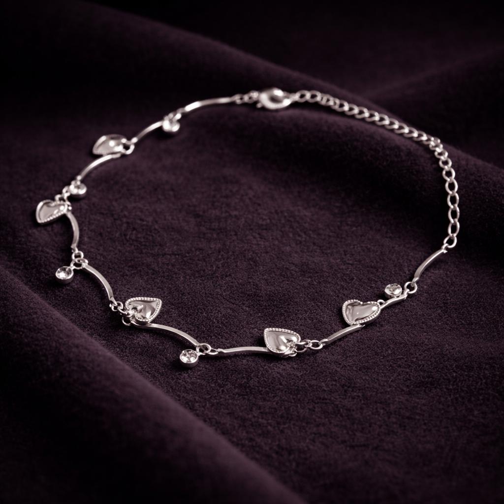 Serena Heart Anklet