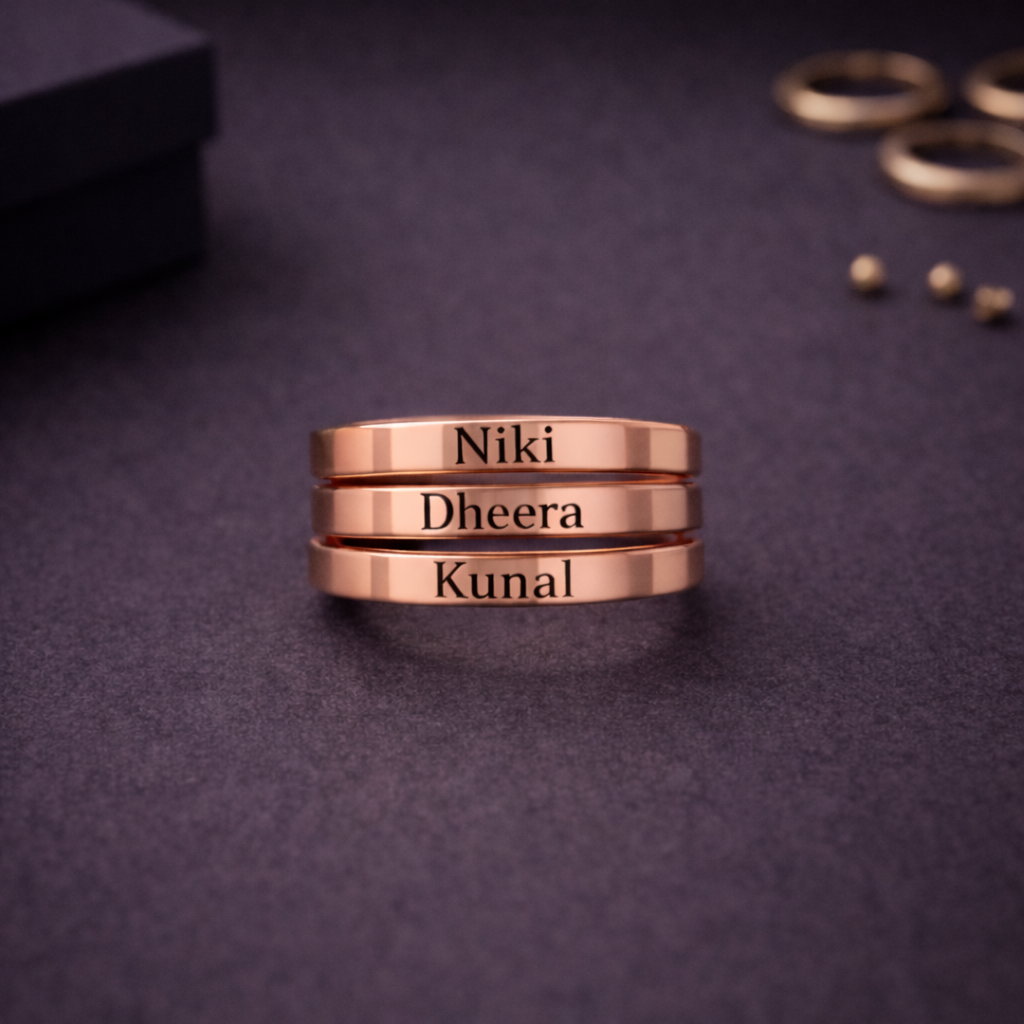 Couple Name Rings