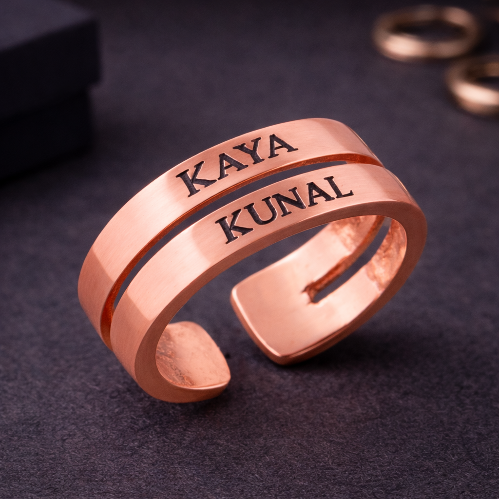 Couple Name Rings