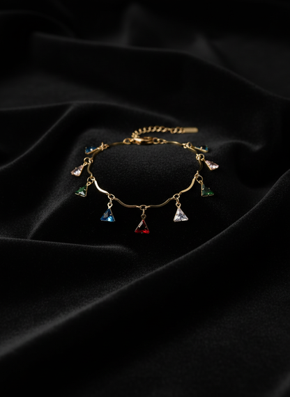 Prism Trail Crystal Charm Bracelet