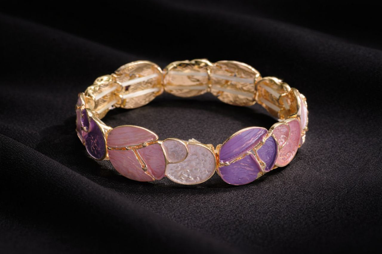 Pop Enamel Statement Elastic Bracelet