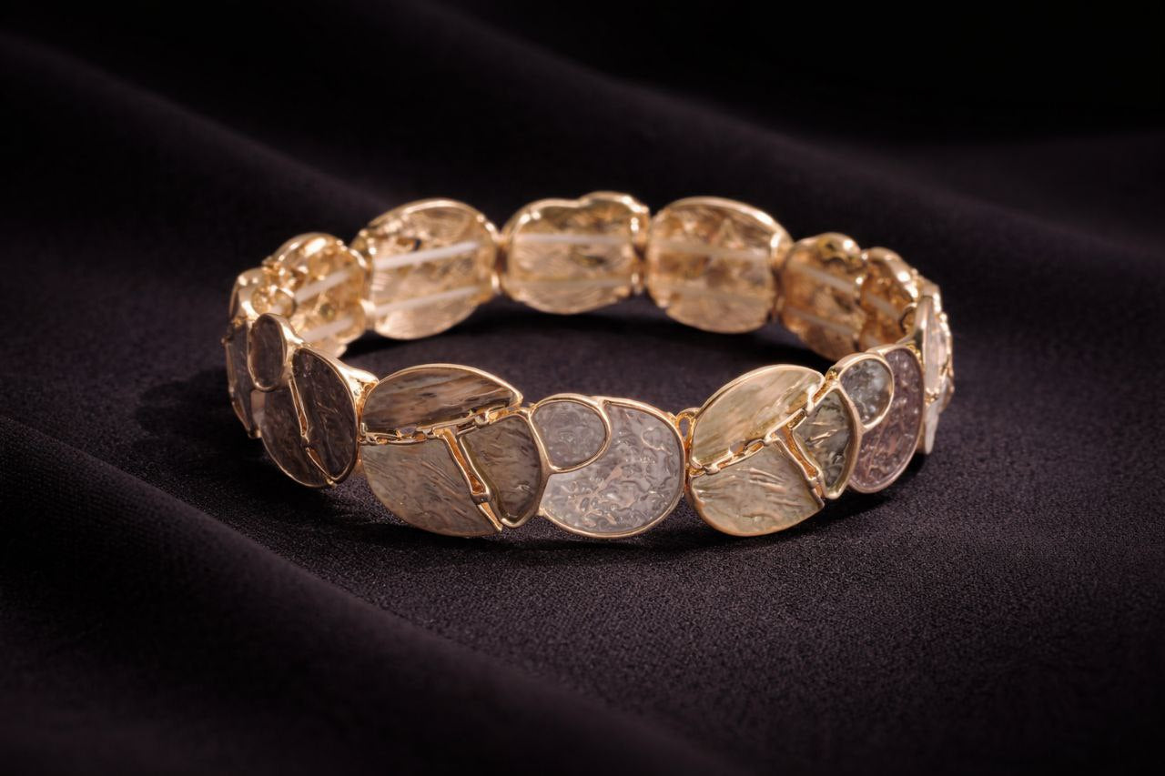 Pop Enamel Statement Elastic Bracelet