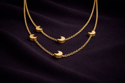 Luna Layered Moon Necklace