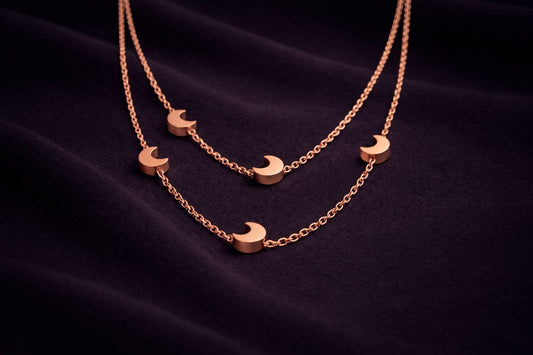 Luna Layered Moon Necklace