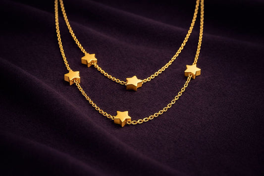 Stardust Layered Star Necklace