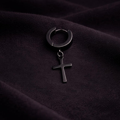 Midnight Faith Hoop Earrings