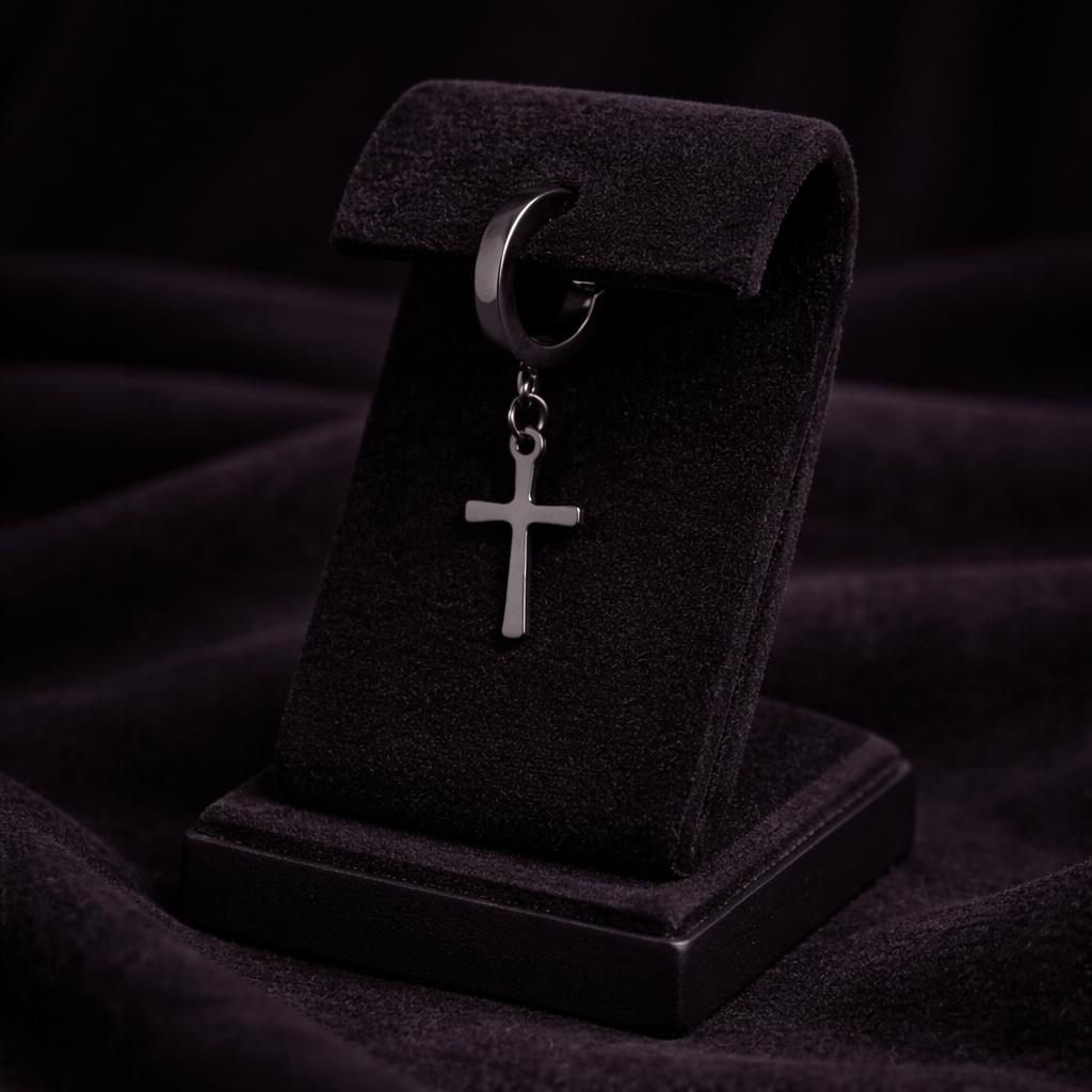 Midnight Faith Hoop Earrings