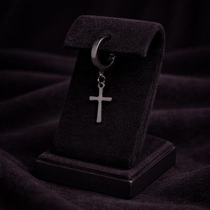 Midnight Faith Hoop Earrings