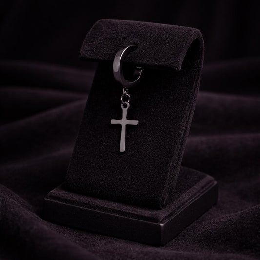 Midnight Faith Hoop Earrings