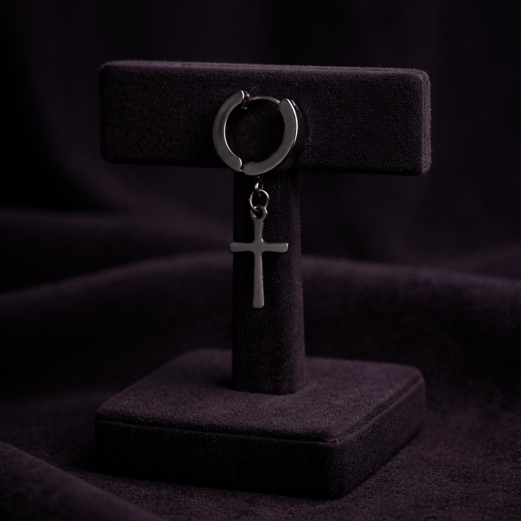 Midnight Faith Hoop Earrings