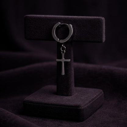 Midnight Faith Hoop Earrings