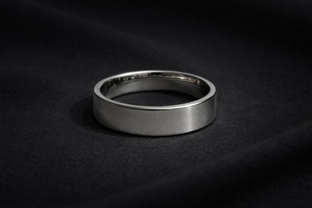 Classic Polished Silver Coloured Ring
