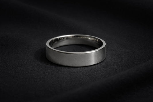 Classic Polished Silver Coloured Ring