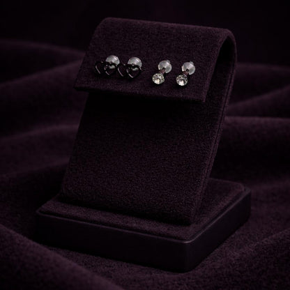 Noir Trinity Stud Set