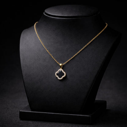 Noir Clover Set Necklace