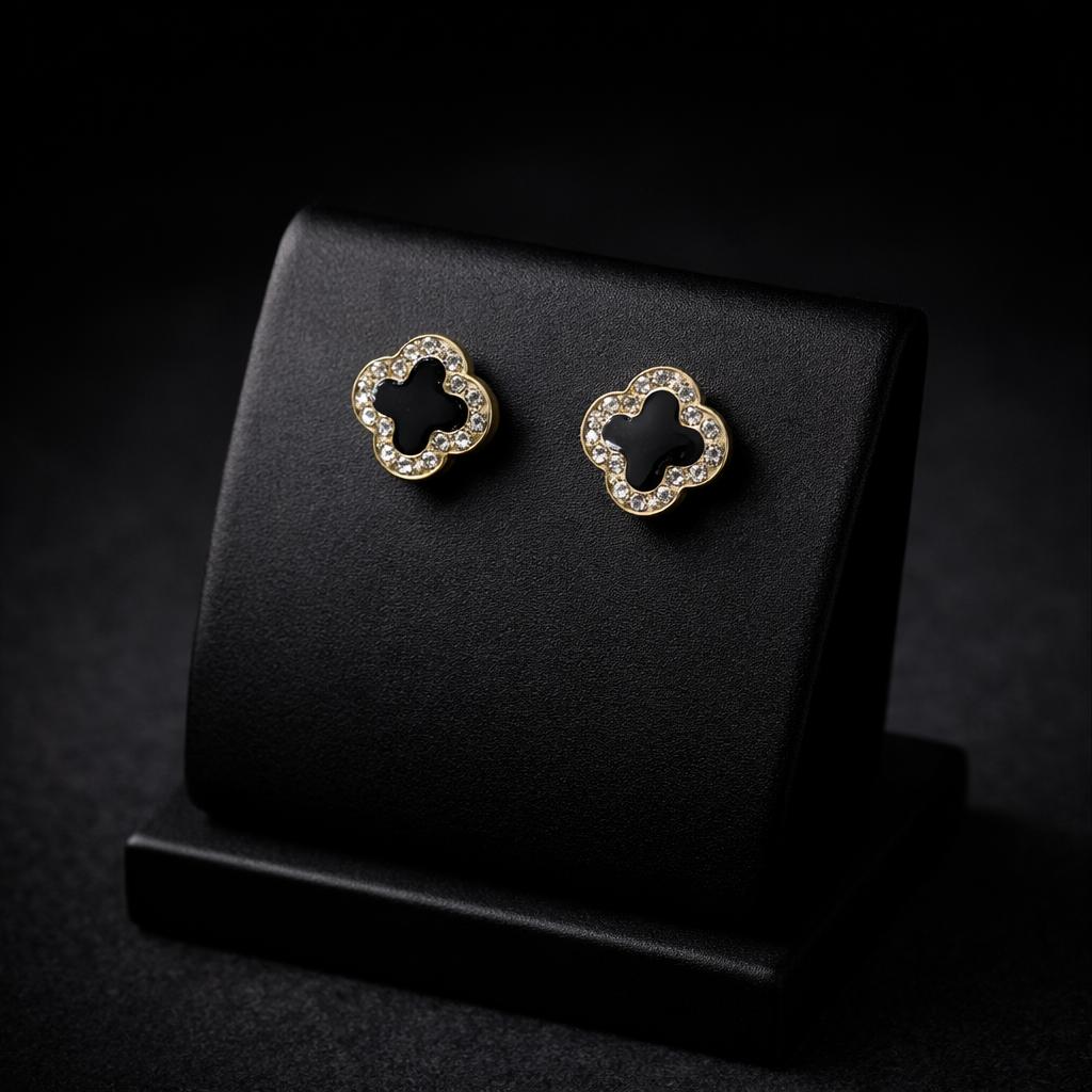 Noir Clover Set Necklace