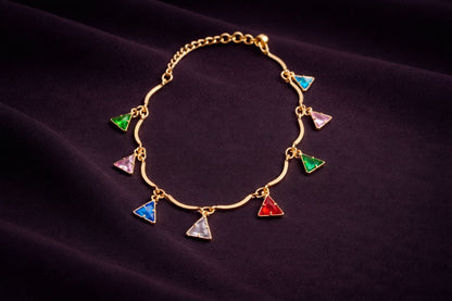 Prism Trail Crystal Charm Bracelet